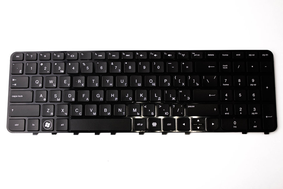 Клавиатура для HP M6 M6-1000 черная с рамкой P/n: PK130U92B06, 690534-001, 698404-001, 9Z.N8MLN.101
