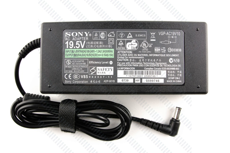 Блок питания для ноутбука Sony 19.5V6.15A (6.5x4.4) 120W