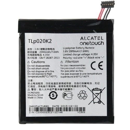 Аккумулятор для Alcatel TLp020K2 ( OT-6039Y )