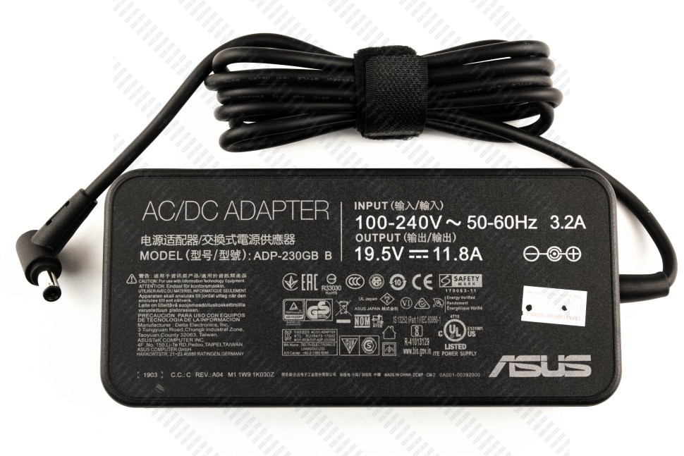 Блок питания для ноутбука Asus 20V11.5A (6.0x3.7) 230W ORG