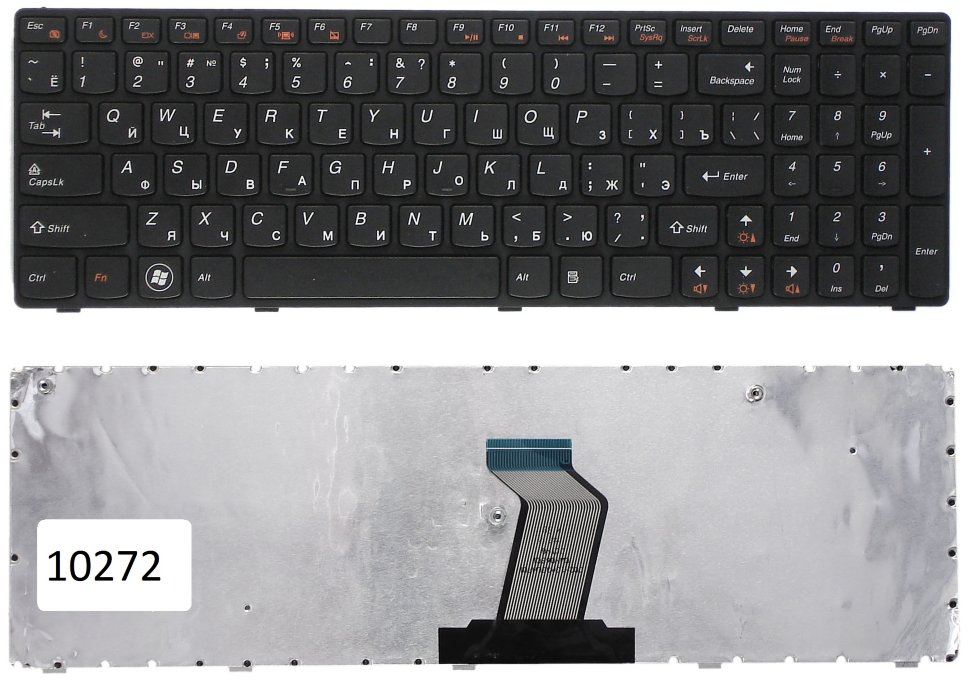 Клавиатура для ноутбука Lenovo G570 G575 V570 Z570 Z560 P/N: 25-010793, 25-012404, 25-012436