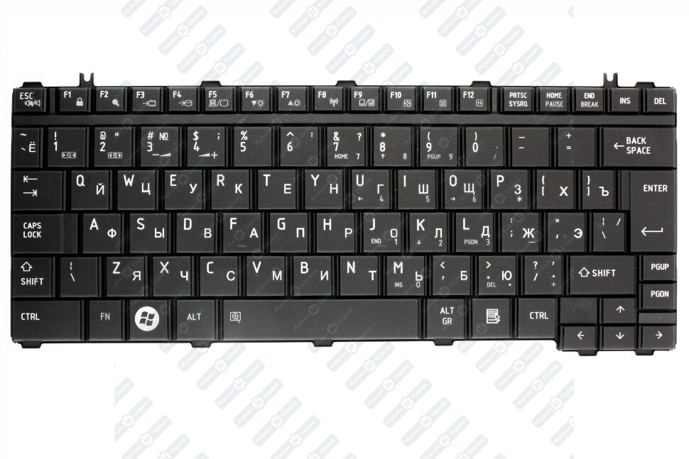 Клавиатура для ноутбука Toshiba A600 U400 U500 P/n: V101462AK1, 0KN0-VG1RU01, MP-08H56SU6920