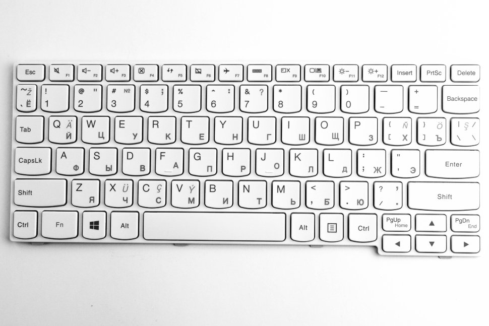 Клавиатура для ноутбука Lenovo S205 U160 U165 S205 Белая P/n: 25-010581, 25-010625, 25010581