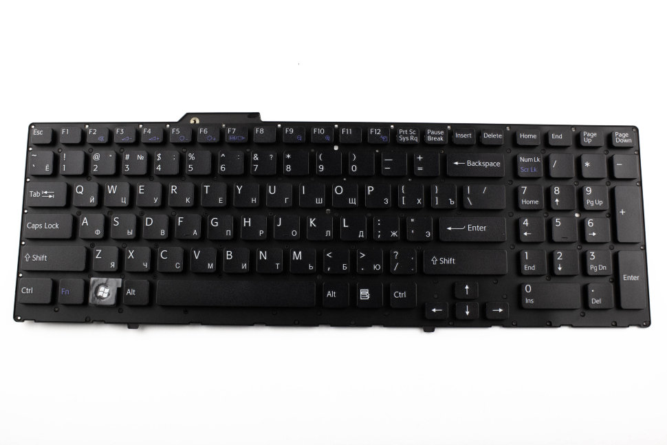 Клавиатура для ноутбука Sony VPC-F11 VPC-F12 VPC-F13 Черная P/N: 148781561, 550102H12-203-G