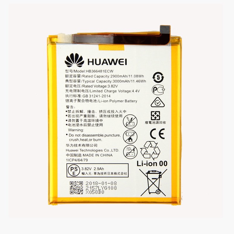 АКБ для Huawei HB366481ECW ( Honor 5C/8/8 Lite/9 Lite/7C/7C Pro/7A Pro/6C Pro/P9/9 Lite )