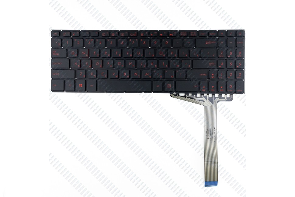Клавиатура для Asus FX570UD без подсветки p/n: AEXKI701020, 0KNB0-5603RU00, ASM17B1