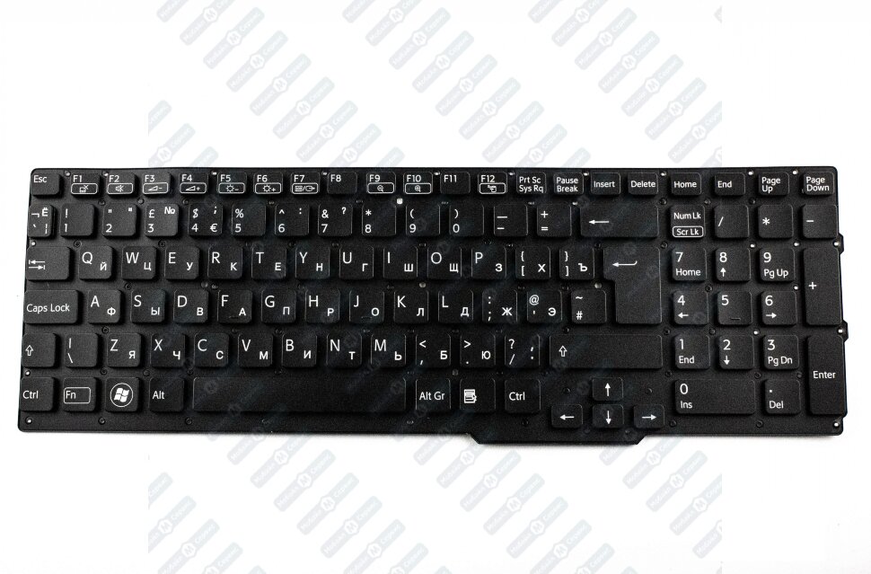 Клавиатура для ноутбука Sony SVS15 Черная P/n: 9Z.N6CBF.70E, 9Z.N6CLF.401