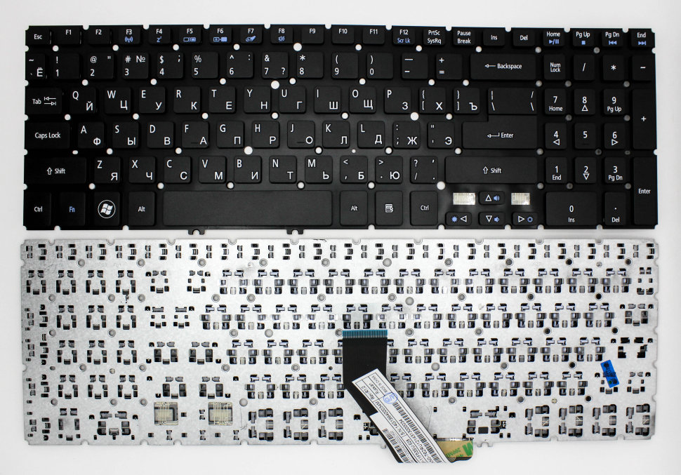 Клавиатура для Acer V5-571 V5-531 V5-551 P/n: NSK-R37SQ 0R, NSK-R3KBW 0R, NSK-R3JBC 0R
