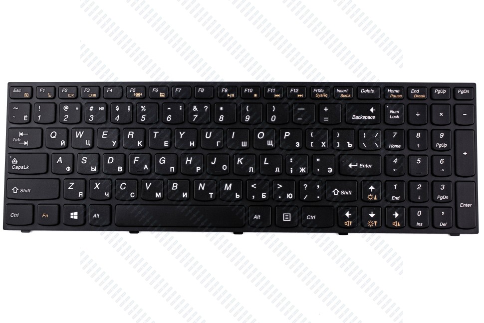 Клавиатура для ноутбука Lenovo B5400 M5400 с рамкой p/n: 25-213242, 25213242, CSBG-RU, 9Z.N8RSQ.G0R